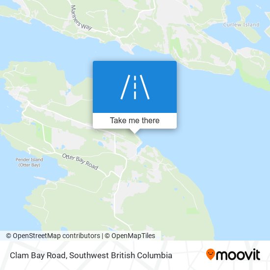 Clam Bay Road map