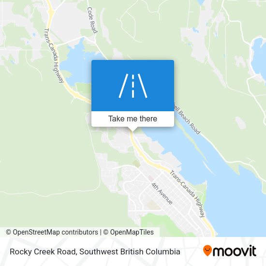Rocky Creek Road map