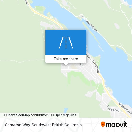 Cameron Way map