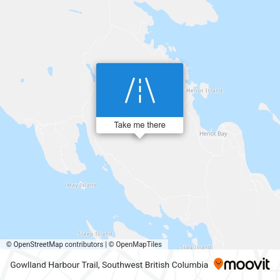 Gowlland Harbour Trail map