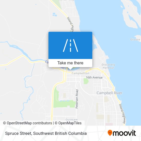 Spruce Street map