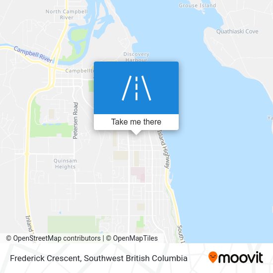 Frederick Crescent map