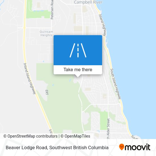 Beaver Lodge Road map