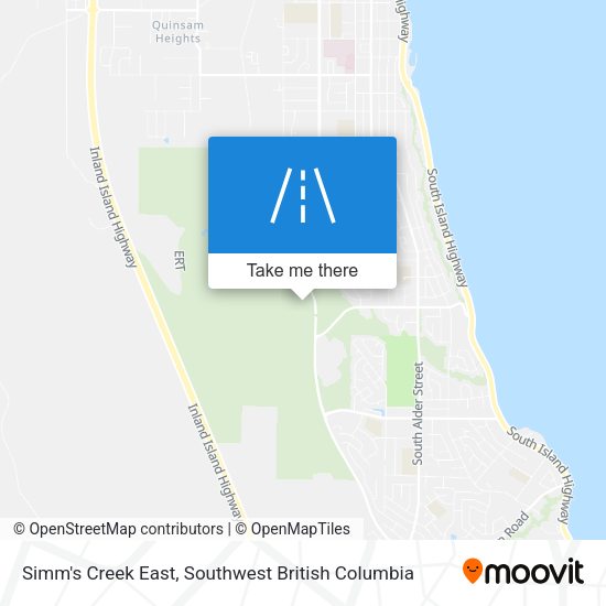 Simm's Creek East map