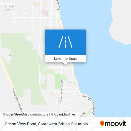 Ocean View Road map