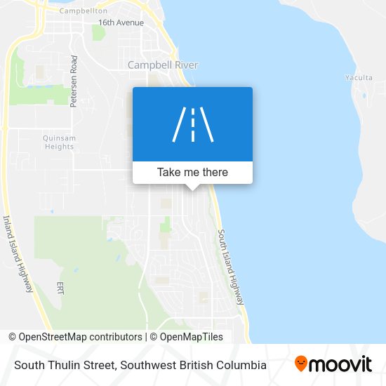 South Thulin Street map