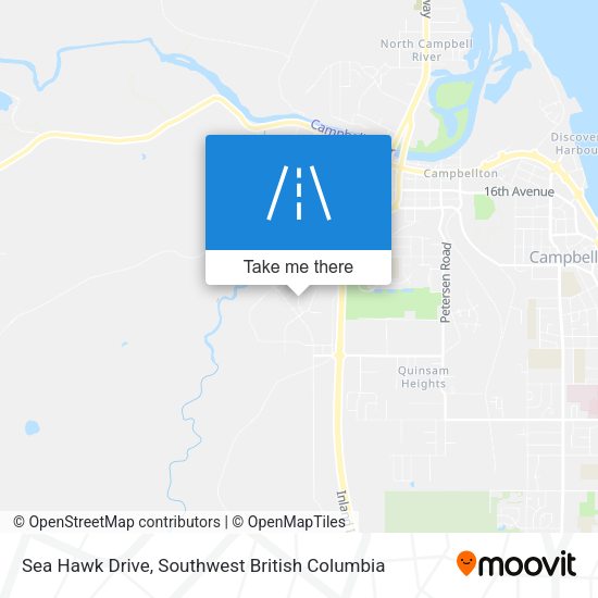Sea Hawk Drive map