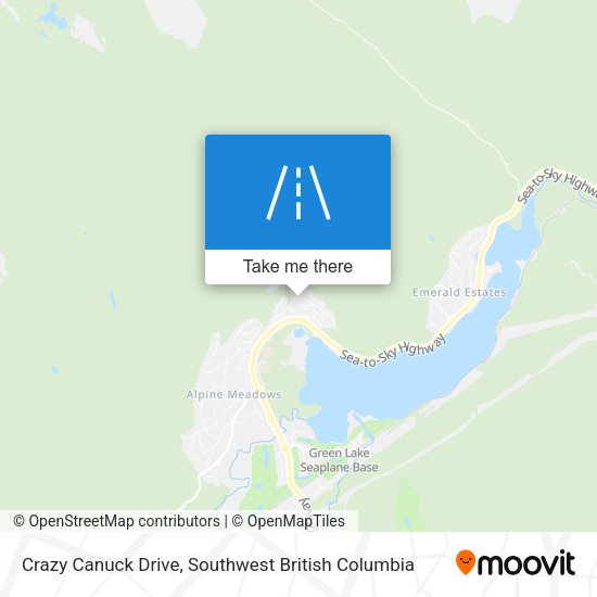 Crazy Canuck Drive map