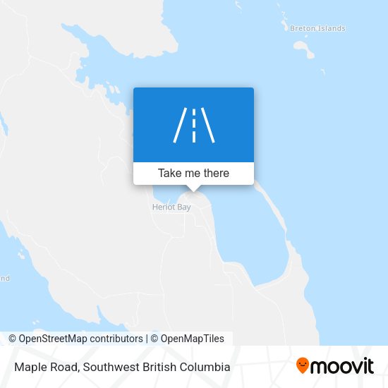 Maple Road map