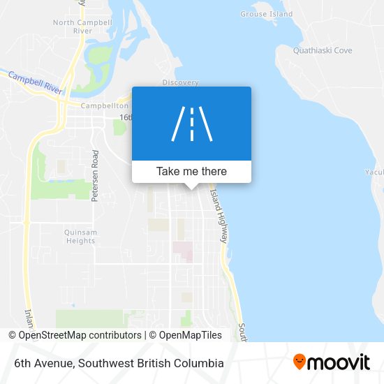 6th Avenue map