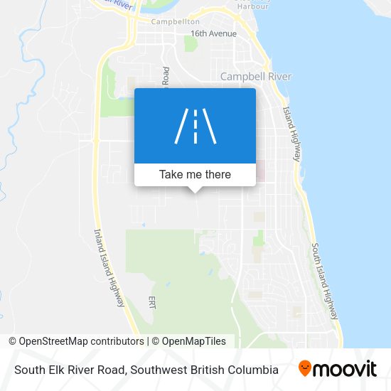 South Elk River Road map