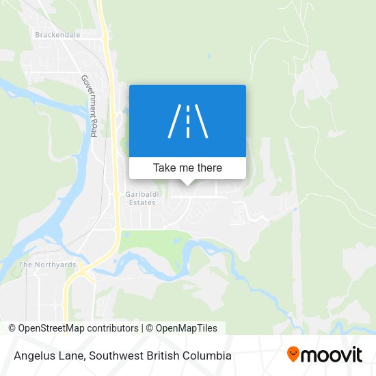 Angelus Lane map