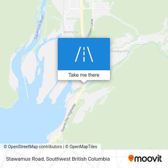 Stawamus Road map