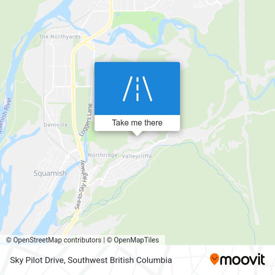 Sky Pilot Drive map