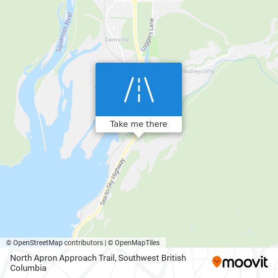 North Apron Approach Trail map