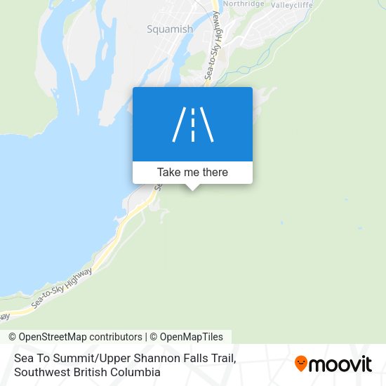 Sea To Summit / Upper Shannon Falls Trail map