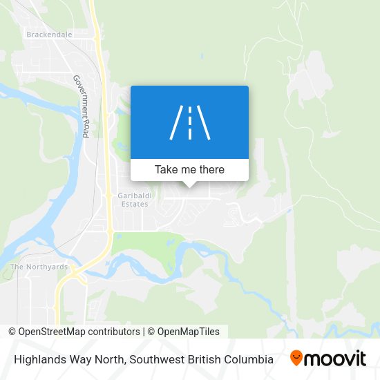 Highlands Way North map