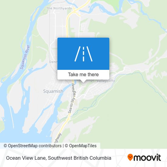 Ocean View Lane map