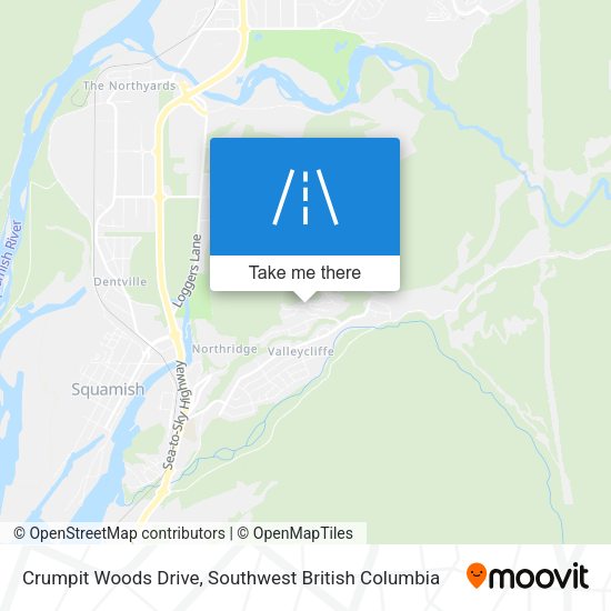 Crumpit Woods Drive map
