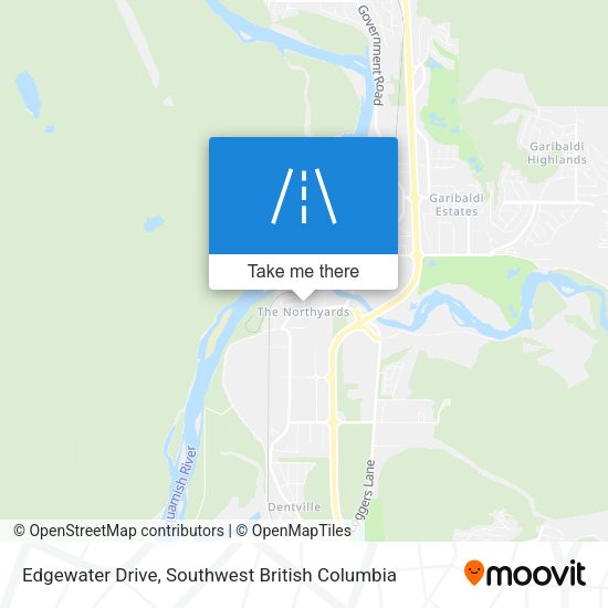Edgewater Drive map