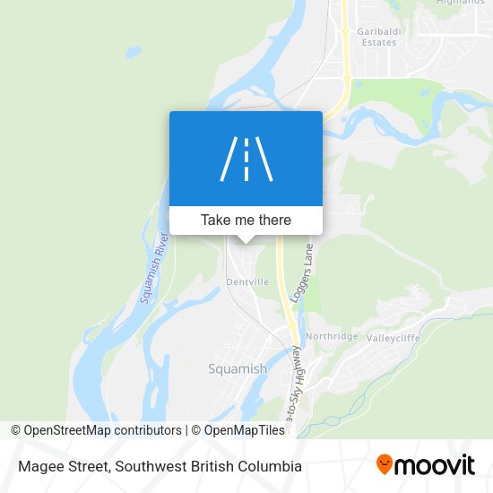 Magee Street map
