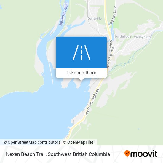 Nexen Beach Trail map