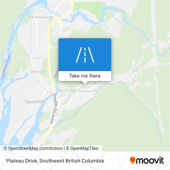 Plateau Drive map