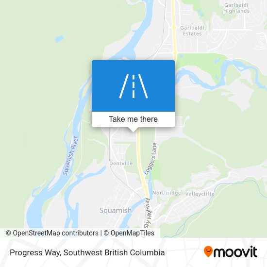 Progress Way map