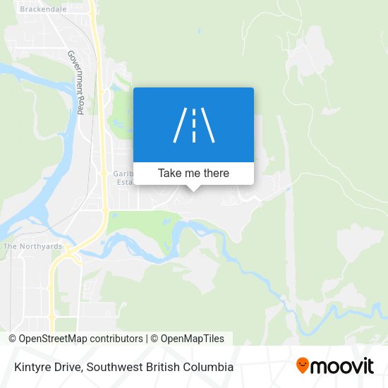 Kintyre Drive map