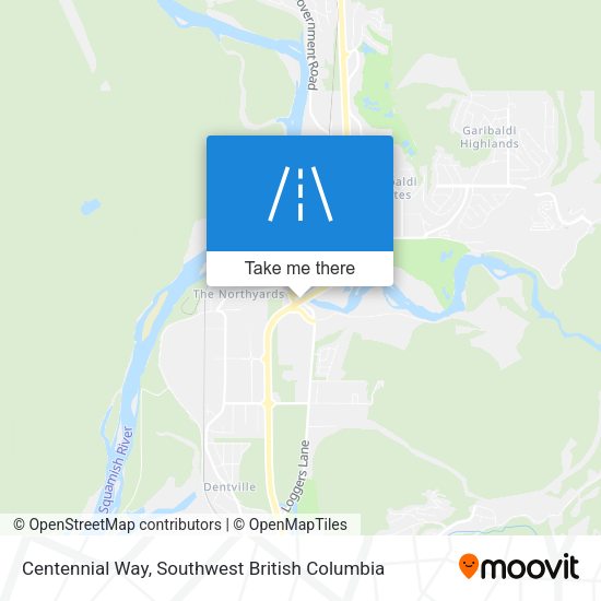 Centennial Way map