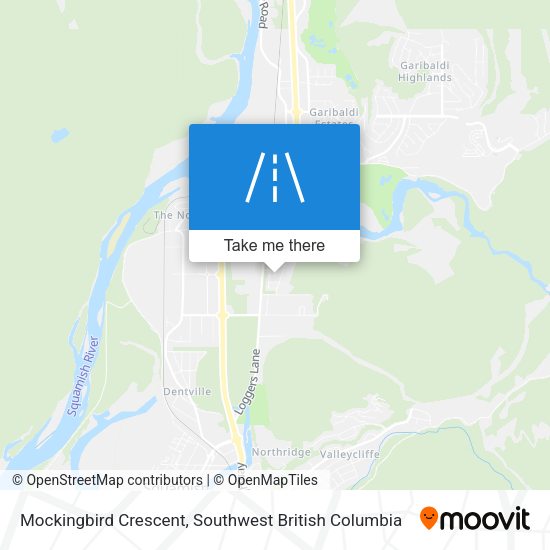 Mockingbird Crescent map