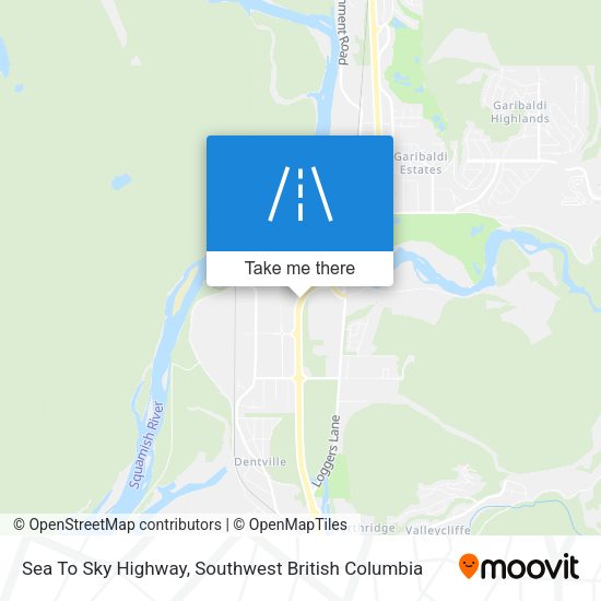 Sea To Sky Highway map