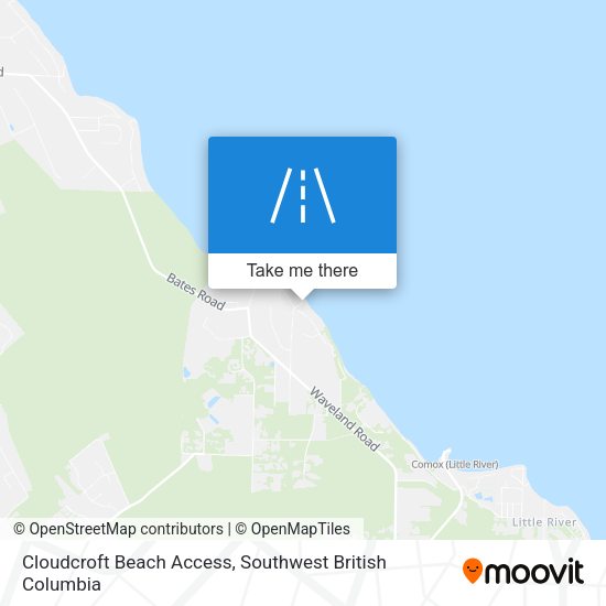 Cloudcroft Beach Access map