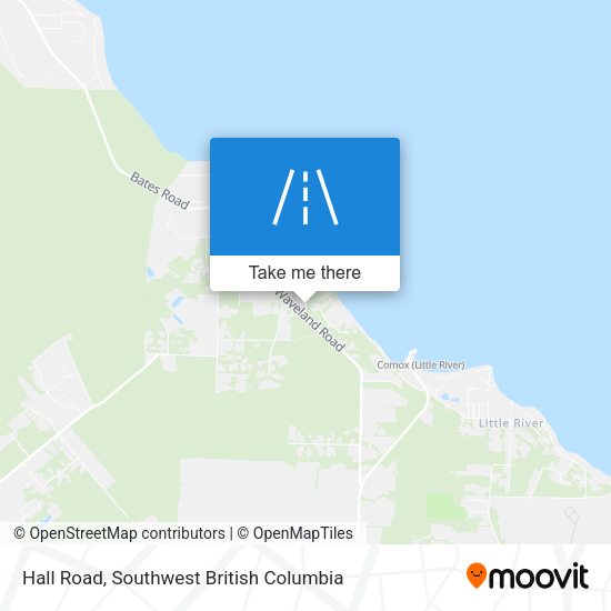 Hall Road map