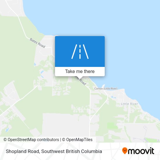 Shopland Road map