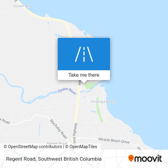 Regent Road map