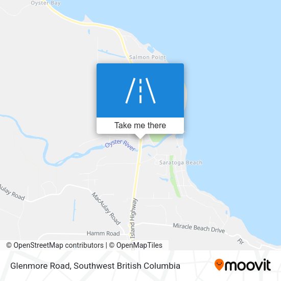 Glenmore Road map