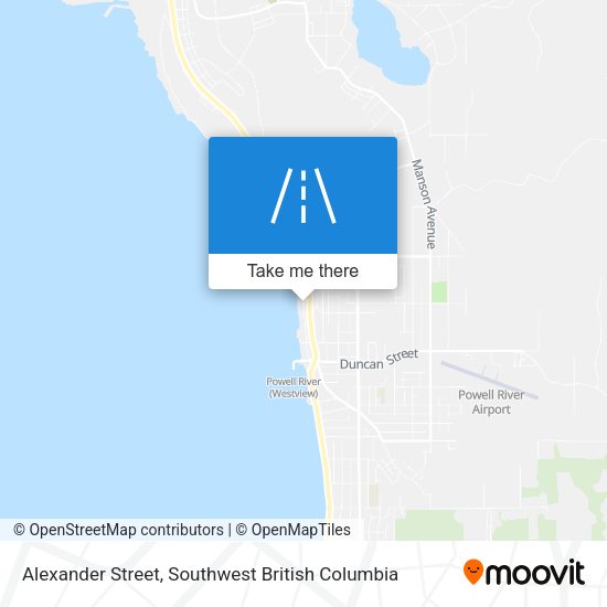 Alexander Street map