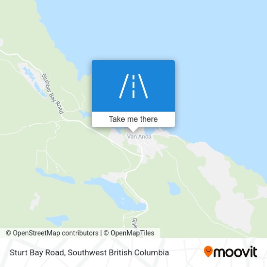 Sturt Bay Road map