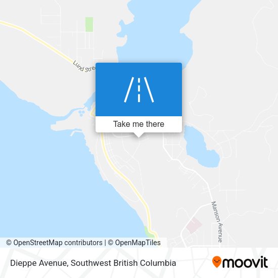 Dieppe Avenue map