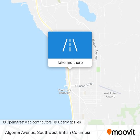 Algoma Avenue map