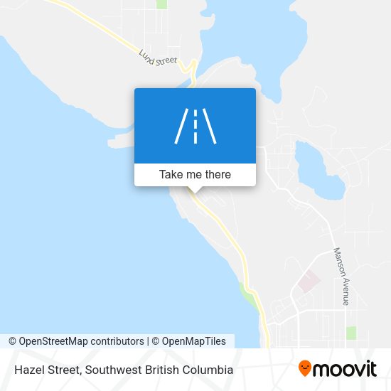 Hazel Street map