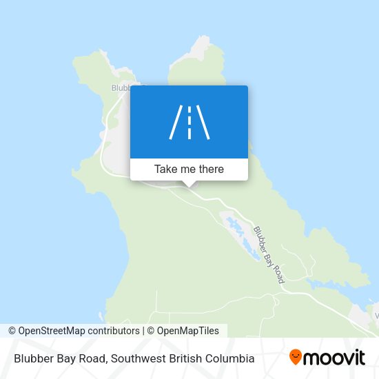 Blubber Bay Road map