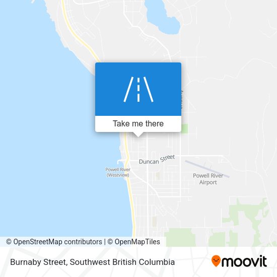 Burnaby Street map