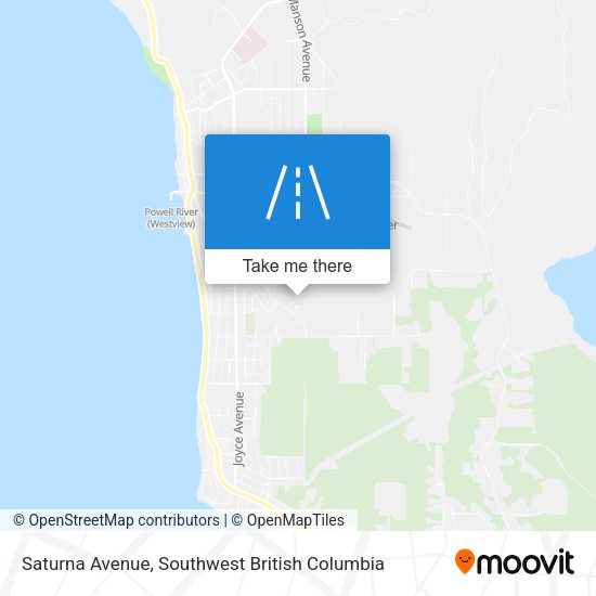Saturna Avenue map