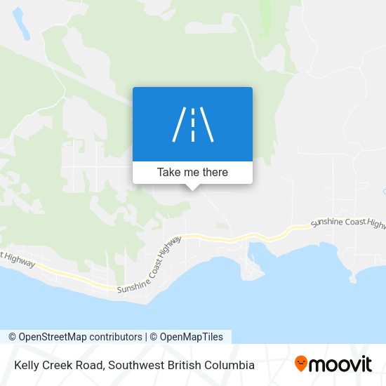 Kelly Creek Road map