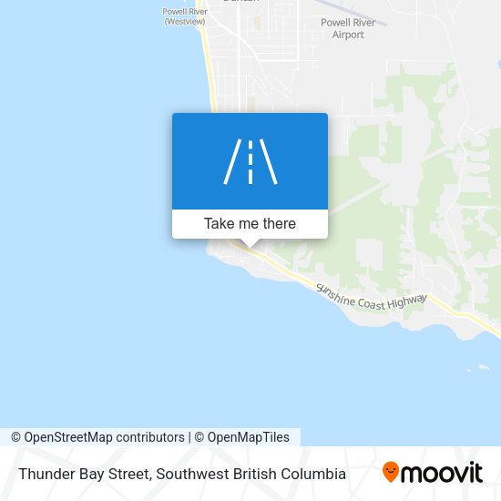 Thunder Bay Street map