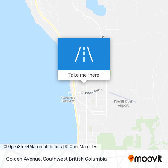 Golden Avenue map