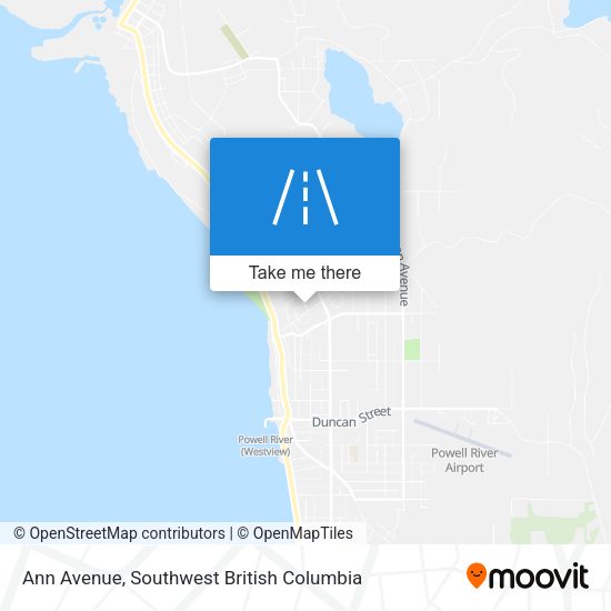 Ann Avenue map