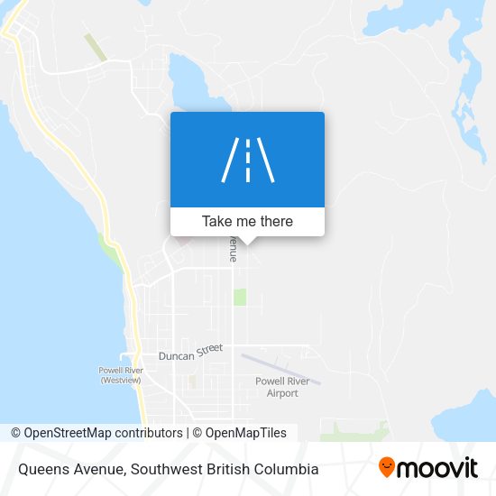 Queens Avenue map